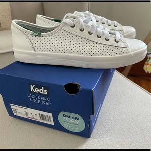 Keds Kickstart Leather White Sneaker